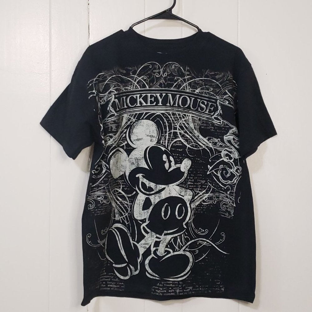 Disney Mickey Mouse Black T-Shirt Size L